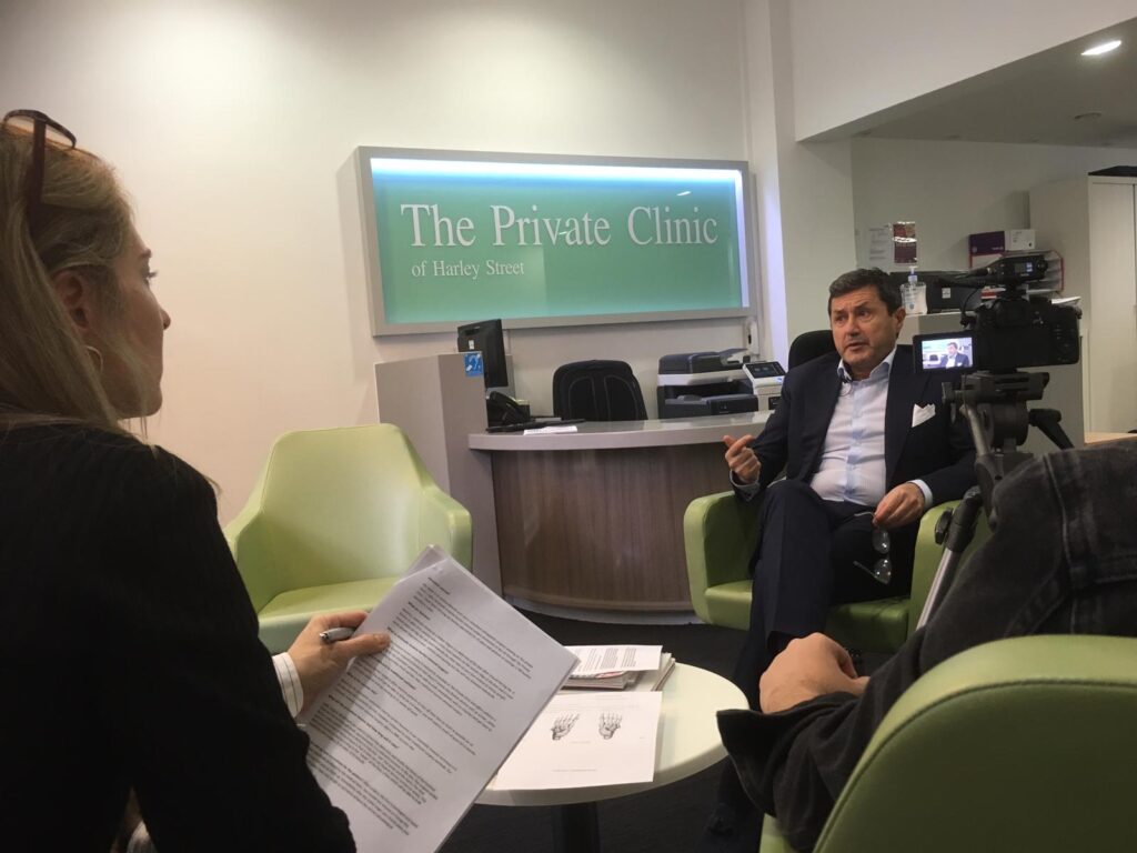 Intervista del Dott. Bianchi presso "The Private Clinic" di Londra