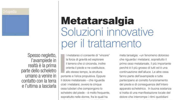 metatarsalgia soluzioni innovative per il trattamento